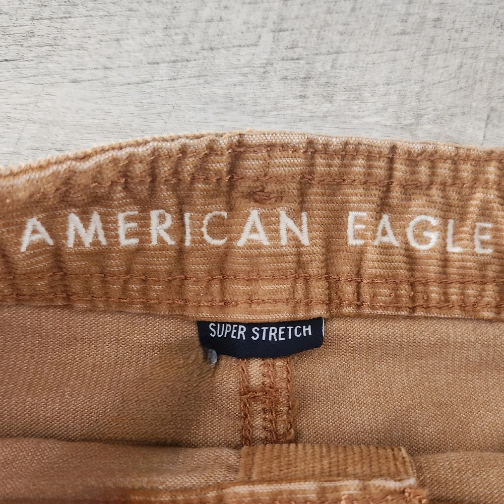 American Eagle Women's Tan Corduroy Mini Skirt Size 4